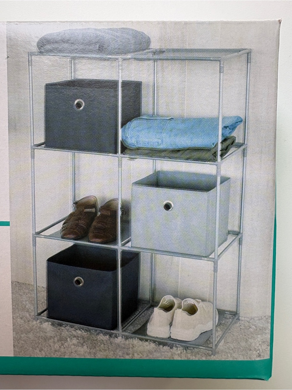 Set of Two 6-Cube Storage Rack Modular Home Organizer - Picture 3 of 3